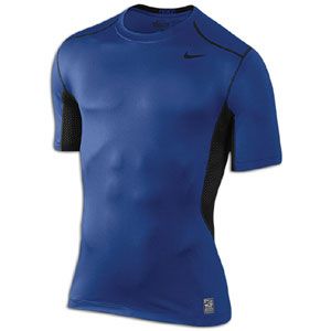 Nike Pro Combat Hypercool Fitted s/s Crew   Mens   Varsity Royal