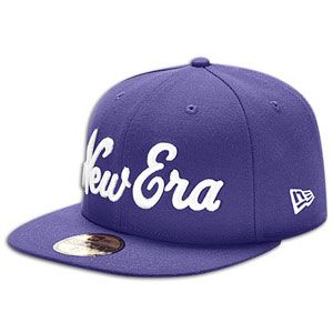 New Era Logo Script 59Fifty Cap   Mens   Casual   Clothing   Purple