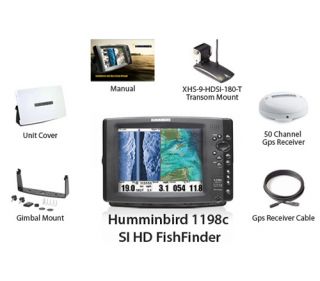 Humminbird 1198C SI HD Color GPS Chartplotter Fishfinder 407990 1 New