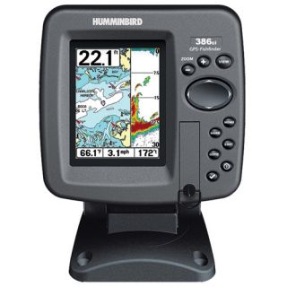 Humminbird 386ci Combo GPS Chartplotter Fishfinder with Transom Mount
