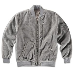 Stussy Polar MA1 Jacket LT   Mens   Skate   Clothing   Grey Heather