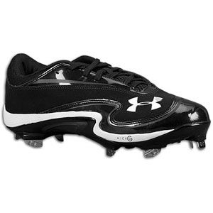 Under Armour Natural III Low ST   Mens   Baseball   Shoes   Black