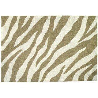 123 Creations C728B.2x3 Zebra in Natural Hooked Rug   100