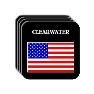 US Flag   Clearwater, Florida (FL) Set of 4 Mini Mousepad