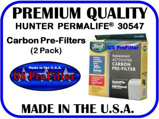 Hunter Permalife 30547 Carbon Pre Filter 2 Prefilters Replaces Hunter