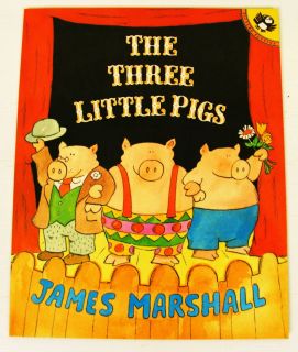  Pigs James Marshall Fairy Tale Book Kids Funny Story 0140557423
