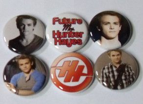 6X Hunter Hayes Band Button Badges Shirt Pins New