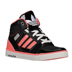adidas Originals Hard Court Hi 2   Boys Grade School   Black/Red Zest