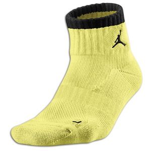 Jordan Tipped Low Quarter Sock   Mens   Electric Yellow/Stealth/Black