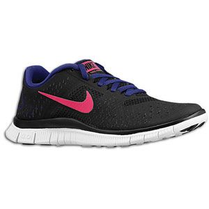 Nike Free Run 4.0   Womens   Running   Shoes   Black/Fireberry/Night
