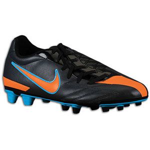 Nike Total90 Exacto IV FG   Mens   Black/Blue Glow/Black/Total Orange