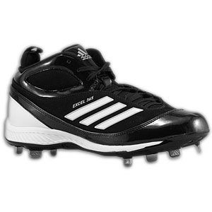 adidas Excel 365 Metal Mid   Mens   Baseball   Shoes   Black/White