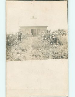  HOUSE & FAMILY   postmarked in Hunnewell Kansas KS by Wellington v1675