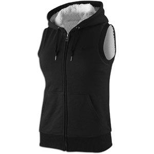 Nike Lined Fleece Hoodie Vest   Womens   Casual   Clothing   Black