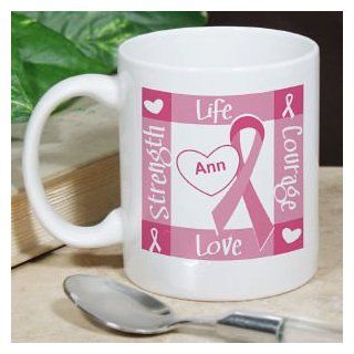 Ribbon of Heart   Breast Cancer Awareness Personalized