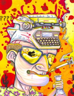 Hunter s Thompson Fear and Loathing Artist Print