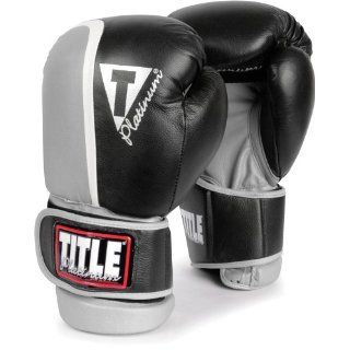 Title Boxing Platinum Ultimate Sparring Gloves   Black