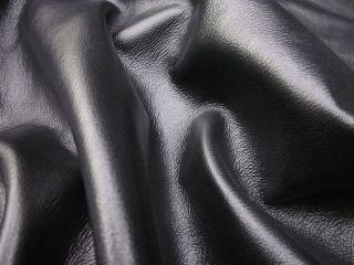 ES 4A Classic Black Leather Cowhides Upholstery Skins
