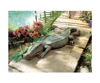 The Swamp Beast Crocodile Garden Sculpture