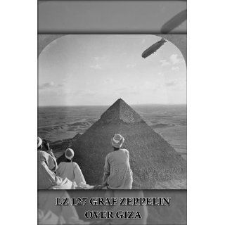 LZ 127 Graf Zeppelin over Giza, Egypt   24x36 Poster