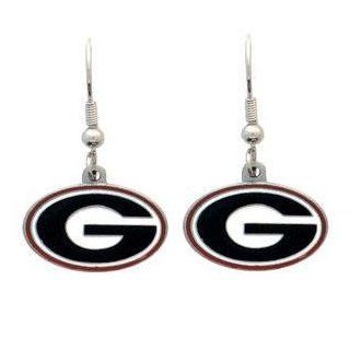 College Dangle Earrings   Georgia Bulldogs Everything