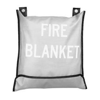 Wool Fire Blanket w/Vinyl Coated Bag, 62 x 84 Home