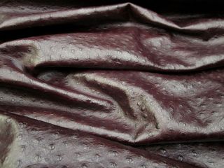 Chocolate Ostrich 11 Leather Cowhide Hides Upholstery Skins