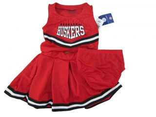 Nebraska Cornhuskers 3 Piece Toddler Cheerleader Outfit