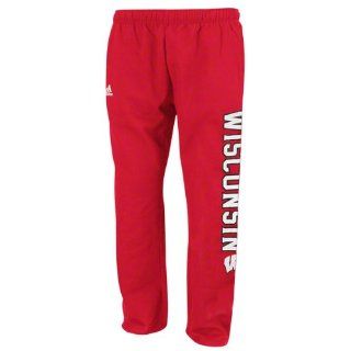 Wisconsin Badgers Red adidas Fleece Sweatpants Sports