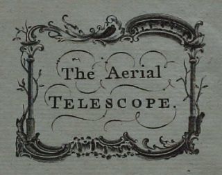 Original 1758 London Engraving Aerial Telescope Huygens
