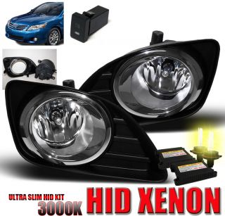 clear fog light complete set with 3000k hid conversion kit