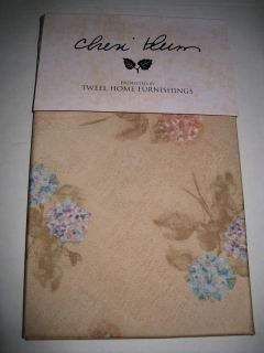 Cheri Blum Hydrangea Floral Tablecloth 70 Round New