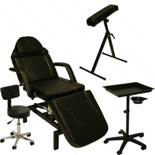 Inkbed Tattoo Hydraulic Massage Table Chair Tray Arm Bar Ink Bed Salon