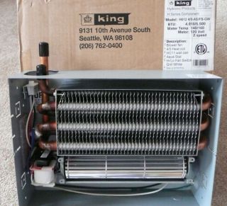 King Hydronic Fan Coil Radiant Wall Heater w Thermostat