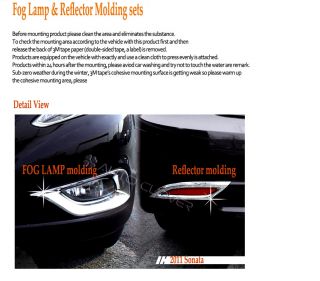 2011 Hyundai Sonata Chrome Fog Lamp Reflector Molding