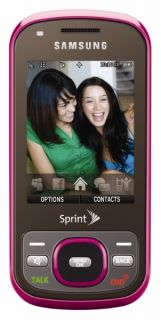 Sprint Samsung Exclaim M550 Slider Cell Phone Pink
