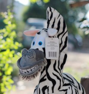 Package1 x 9 Zebra Disneys Madagascar w/Unique Eyes Plush Soft Toy
