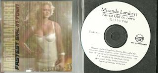 Miranda Lambert Fastest Girl in Town 2012 Promo CD