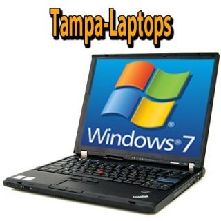 IBM LENOVO T61 LAPTOP 1 8GHz 2GB WINDOWS 7 COMPUTER WIRELESS WIFI DVD