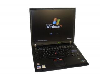 IBM ThinkPad T43 WiFi Laptop PM 1 60GHz 1GB 40GB Combo XPP Free
