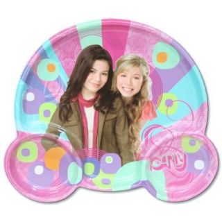 iCarly Plastic Shaped Trio Plate Favor Party Supplies