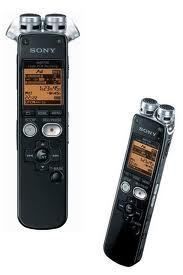  Sony 2GB Voice Recorder w 2 Position Adj Microphone ICD SX712
