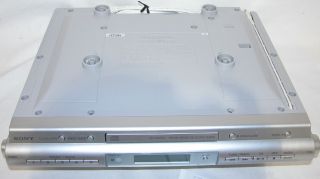Sony ICF CDK50 Used Under Cabinet Kitchen Sound System CD Clock Radio