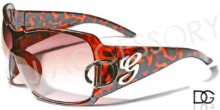 DG Eyewear Oversized Women Designer Sunglasses Shades Tortoise Light