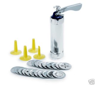 Norpro Cookie Icing Press with 20 Dies and 4 Icing Tips