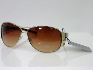 Icon Eyewear Aviator Gold Brown Sunglasses 100 UV