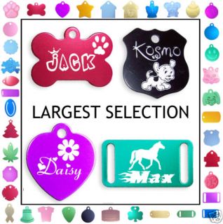 Double Sided Custom Engraved Dog Tag Cat Pet ID Tags