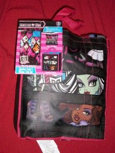 New Monster High Slumber Sack and Pillow Tote Set Sleeping Bag Pillow