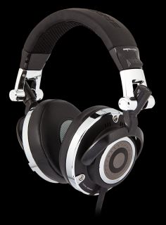 iFrogz EarPollution Mogul DJ Style Stereo Headphones Stealth BK Chrome