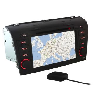 DIN in Dash Car Stereo w GPS Receiver  CD DVD Player for Mazda 3